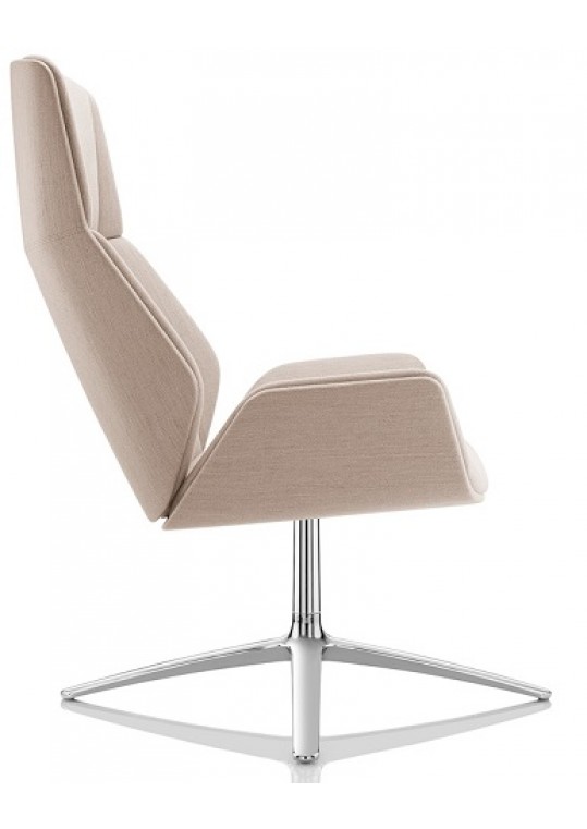 Boss Design Kruze Lounge Chair Leather Upholstery