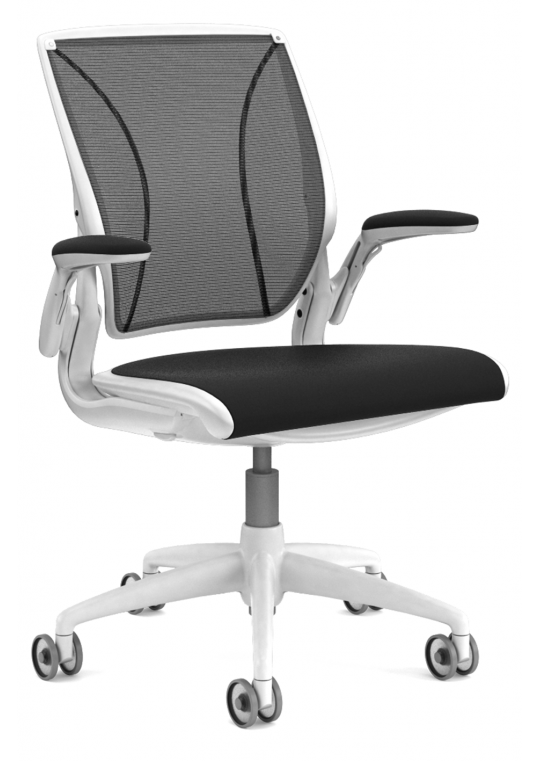 Diffrient World Chair - Black & White - Six Week Delivery Lead Time