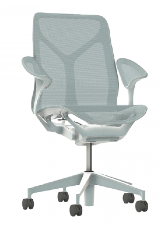 Herman Miller COSM Chair Mid Height Back Glacier Left