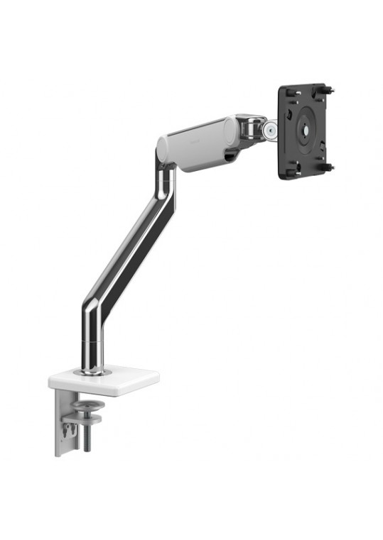 Humanscale M2.1 Monitor Arm Polished White with Desk Clamp