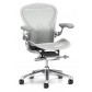 Herman Miller Aeron Mineral with Polished Base & Chassis Front