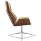 Kruze High Back Lounge Chair Oak Back Side