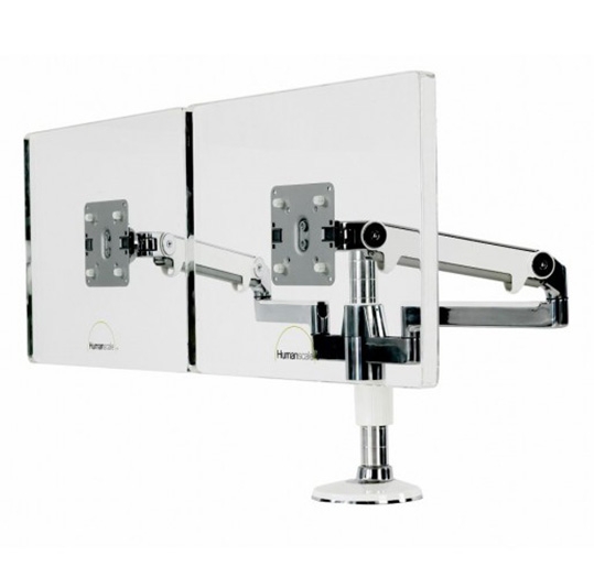 CBS Monitor Arm and Humansale Monitor Arms for office screen support
